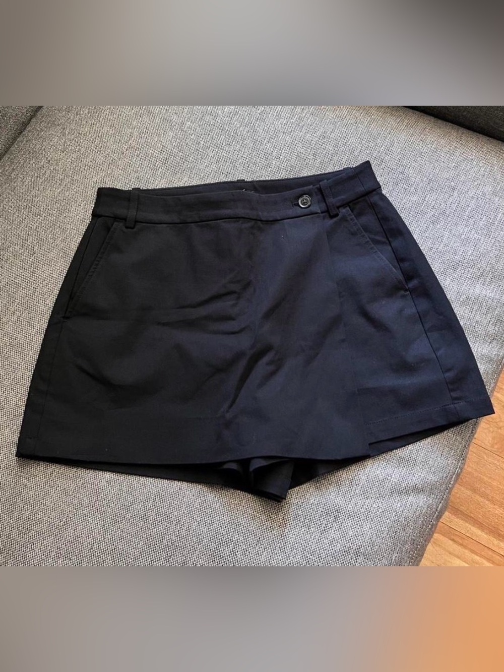 J. Crew Black Tailored Skort with Pockets